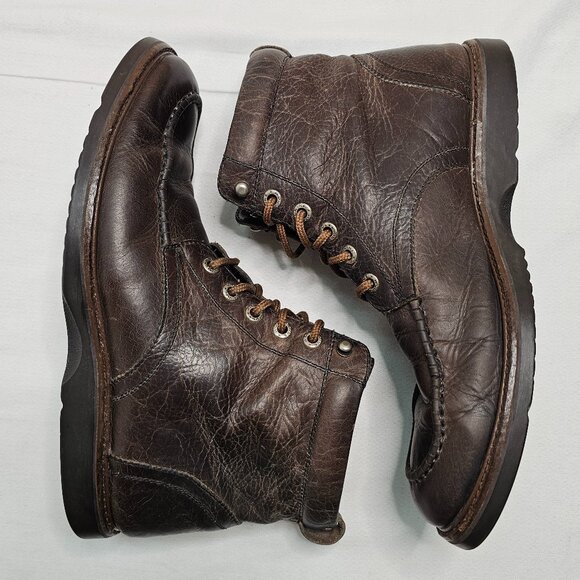 Wolverine 1883 Brown Leather Moc Toe Chukka Boots Shoes W05195 Men's Size 7.5M - Picture 8 of 12